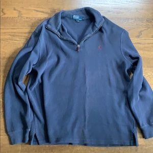 Polo 1/4 zip cotton sweater